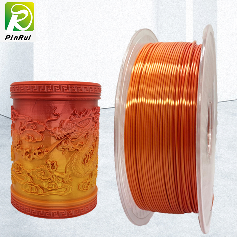 Pinrui Haute Qualité Rainbow rouge-or rouge 1.75mm Imprimante 3D PLA Filament