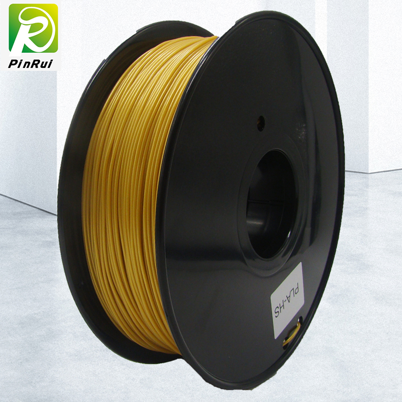Pinrui Haute Qualité 1kg 3D PLA Imprimante Couleur en or jaune en or jaune