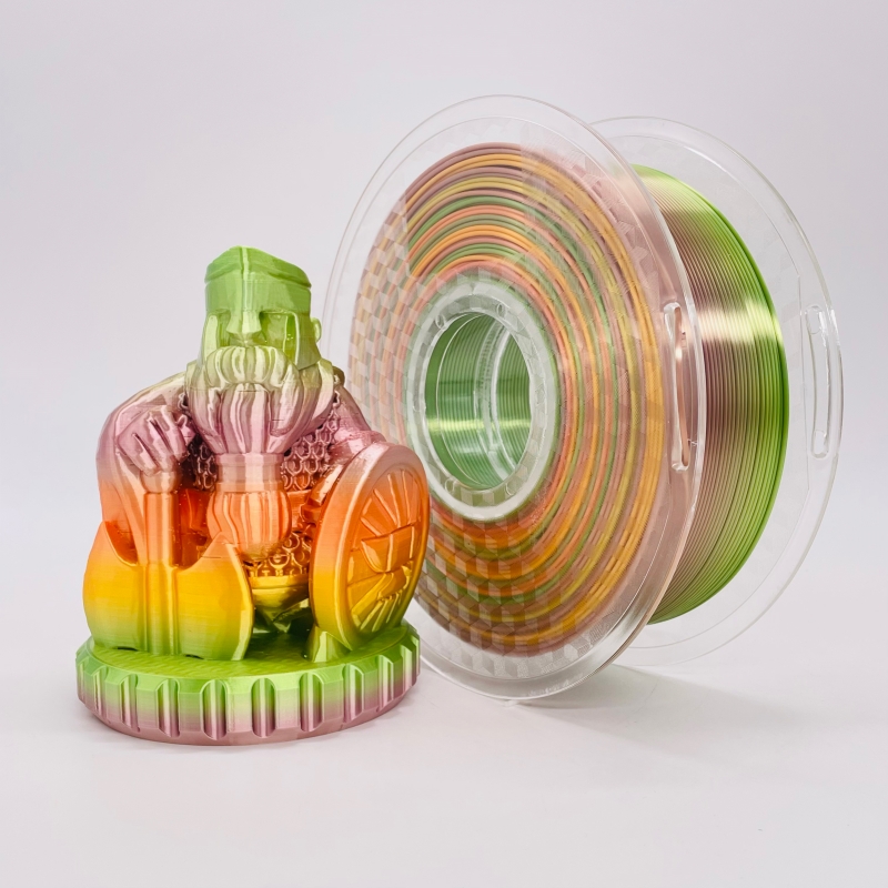 Silk Rainbow Multicolour PLA filament pastel couleur 1,75 mm 3D Imprimante PLA filament